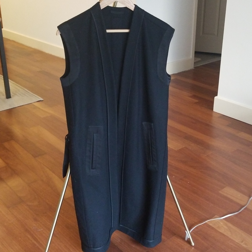 Allsaints wool long vest